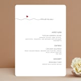 "Love Connection" - Menus in Red Hot by Kim Dietrich Elam - Front
