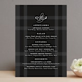 "Wedding Plaid" - Menus in Obsidian by Jill Means - Front