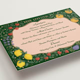 "Bountiful" - Menus in Verde by Paper Sun Studio - Detail
