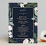 "Floral Edged Frame" - Menus in Royal by Alethea and Ruth - Front