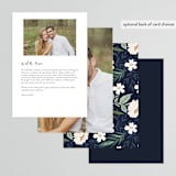 "Floral Edged Frame" - Menus in Royal by Alethea and Ruth - Back of Card Options