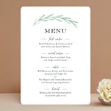 "Painted Leaves" - Menus in Evergreen by Olivia Raufman - Front