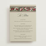 "holiday ribbon" - Menus in Ruby by Jackie Crawford - Front
