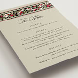 "holiday ribbon" - Menus in Ruby by Jackie Crawford - Detail