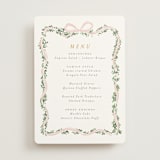 "Ribbonly Frame" - Menus in Blush by Itsy Belle Studio - Front