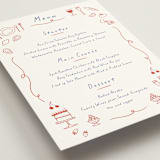 "Bon Vivant" - Menus in Cardinal by Ani Somi - Detail