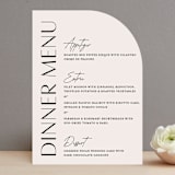 "Ascent" - Menus in Ecru by Erica Krystek - Front