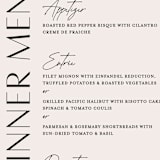 "Ascent" - Menus in Ecru by Erica Krystek - Detail