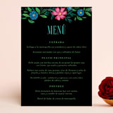 "Embroidery" - Menus in Noche by Jackie Crawford - Front