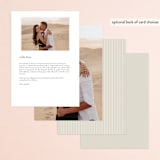 "Everything Love" - Menus in Ebony by Louise Kay - Back of Card Options