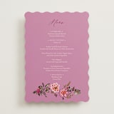 "Indian floral chintz lush" - Menus in Ivory by Caroline Bonne Muller - Front