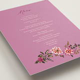 "Indian floral chintz lush" - Menus in Ivory by Caroline Bonne Muller - Detail