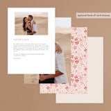 "Blossoms of Love" - Menus in Champagne by frau brandt - Back of Card Options