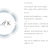 "AKARI" - Menus in Wave by Melanie Kosuge - Detail
