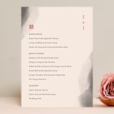 "Ink Blossoms" - Menus in Red Tone by Ani Somi - Front