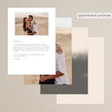 "Ink Blossoms" - Menus in Red Tone by Ani Somi - Back of Card Options