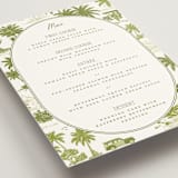 "West Coast Toile" - Menus in Palm by Jenna Holcomb - Detail