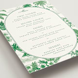 "Tropical Toile" - Menus in Jade by Jenna Holcomb - Detail