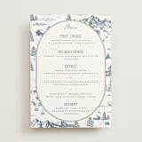 "Mountain Toile" - Menus in Denim by Jenna Holcomb - Front