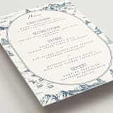 "Mountain Toile" - Menus in Denim by Jenna Holcomb - Detail