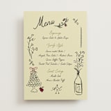 "Love Rests in a Garden" - Menus in Oat by Helena Vitto - Front