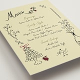 "Love Rests in a Garden" - Menus in Oat by Helena Vitto - Detail