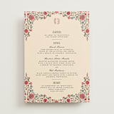 "Tapestry" - Menus in Almond by Jenna Holcomb - Front