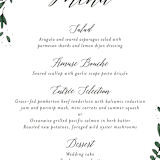 "Floral Wreath" - Menus in Fresh by Kelly Schmidt - Detail