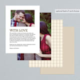 "Love Struck" - Menus in Pale Salmon Peach by The Social Type - Back of Card Options