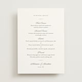 "Together Always" - Menus in Chiffon by Eric Clegg - Front