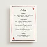 "Two Hearts" - Menus in Lily by Pati Cascino - Front