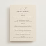 "Love Story" - Menus in Mocha by Jennifer Postorino - Front