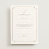 "Avery" - Menus in Dusty Pink by Jennifer Postorino - Front
