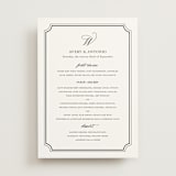 "Avery" - Menus in Onyx by Jennifer Postorino - Front