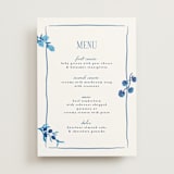 "Positano" - Menus in Cerulean by Tamara Hilje - Front
