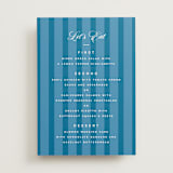 "The Emma" - Menus in Cerulean by Kristie Kern - Front