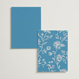 "The Emma" - Menus in Cerulean by Kristie Kern - Back of Card Options