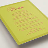 "Maximalist Poppies" - Menus in Flamingo by Morgan Kendall - Detail