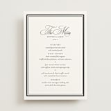 "New York Skyline" - Menus in Noir by Melinda Denison - Front