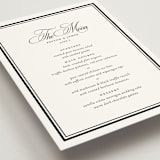 "New York Skyline" - Menus in Noir by Melinda Denison - Detail