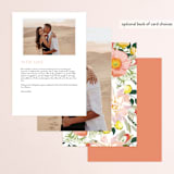 "Spring Blooms" - Menus in Blush by Susan Moyal - Back of Card Options