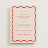 "Racquet" - Menus in Verona Sunset by Megan Davis - Front