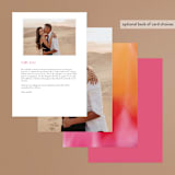 "Flamenco" - Menus in Hibiscus by Catherine Culvenor - Back of Card Options