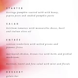 "Flamenco" - Menus in Hibiscus by Catherine Culvenor - Detail