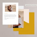 "Trust" - Menus in Ochre by Wendy Chung - Back of Card Options