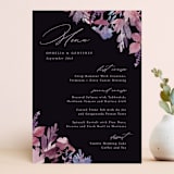 "Romantic Florals" - Menus in Violet by Hooray Creative - Front