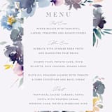 "Cheerful Bouquet" - Menus in Chardonnay by Lori Wemple - Detail