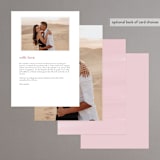 "Glisten" - Menus in Rose Quartz by Sam Dubeau - Back of Card Options