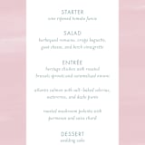"Glisten" - Menus in Rose Quartz by Sam Dubeau - Detail