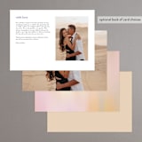 "Amanecer" - Menus in Dawn by Tamara Hilje - Back of Card Options